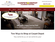 Tablet Screenshot of carpetdepotinc.com